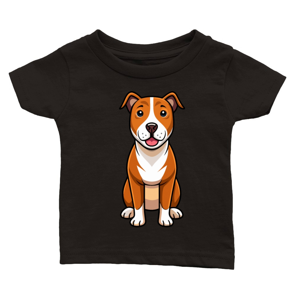 Loyal Staffordshire Terrier Portrait Classic Baby Crewneck T-shirt