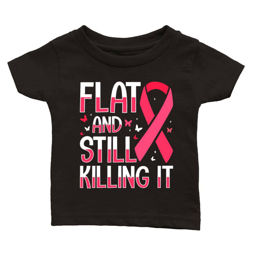 Mastectomy Cancer Survivor Inspiring Design Emblem Classic Baby Crewneck T-shirt