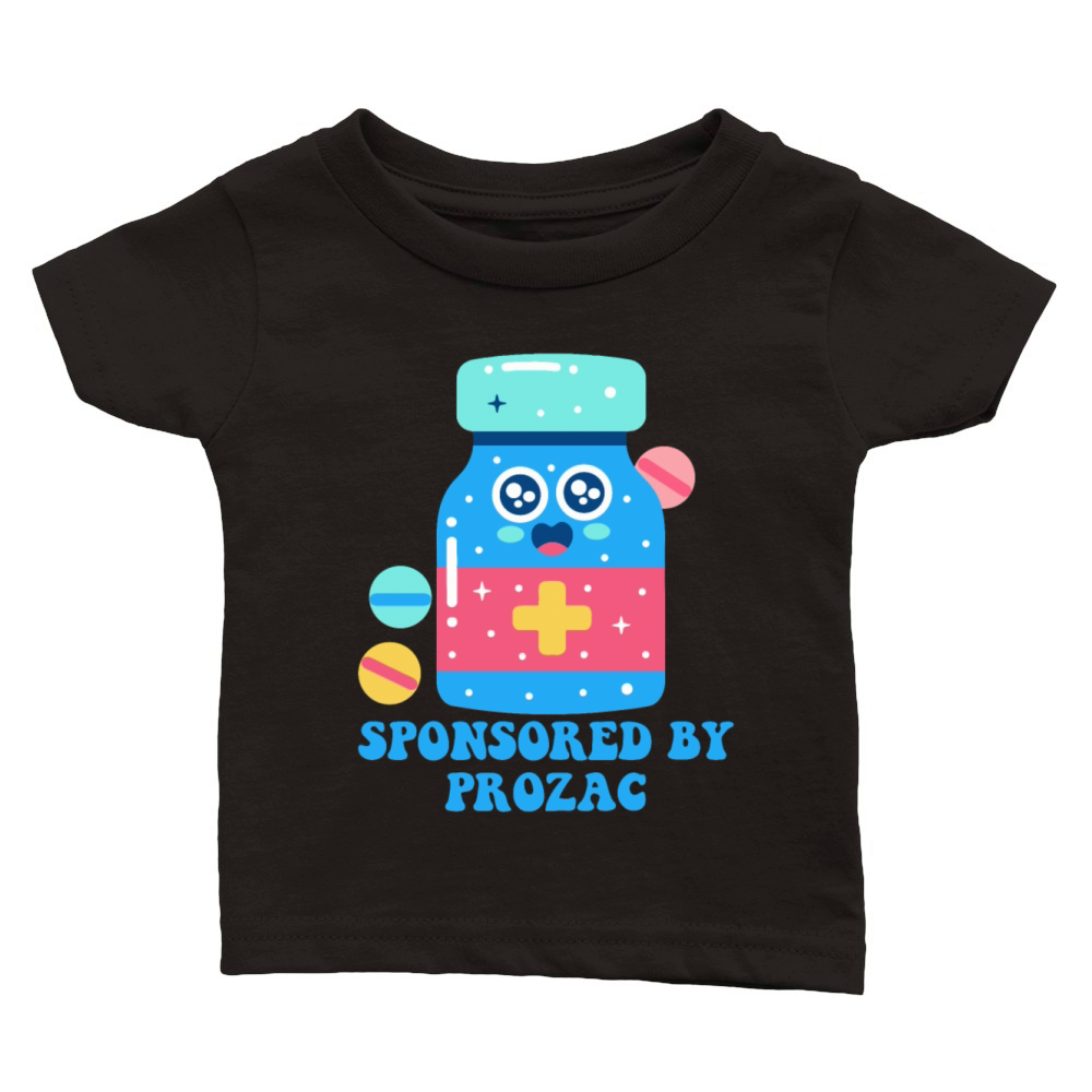 Sponsored By Prozac Classic Baby Crewneck T-shirt
