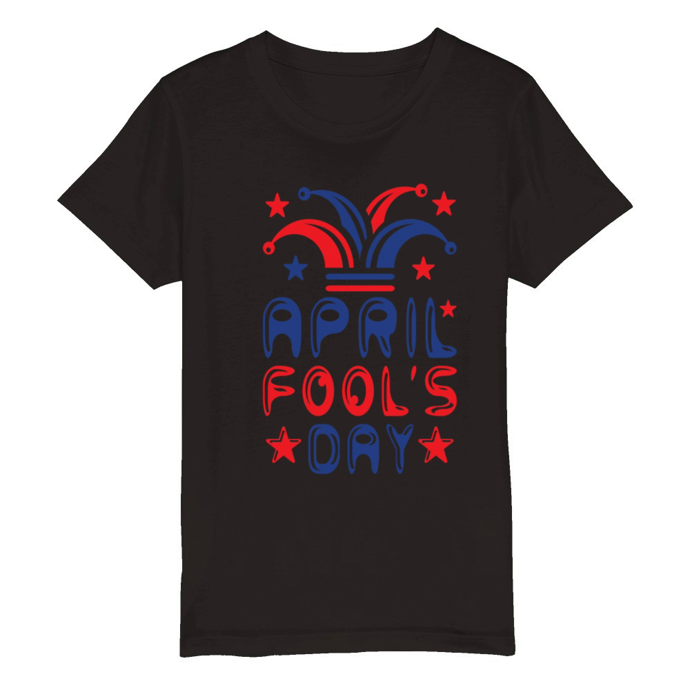April Fools Day Organic Kids Crewneck T-shirt