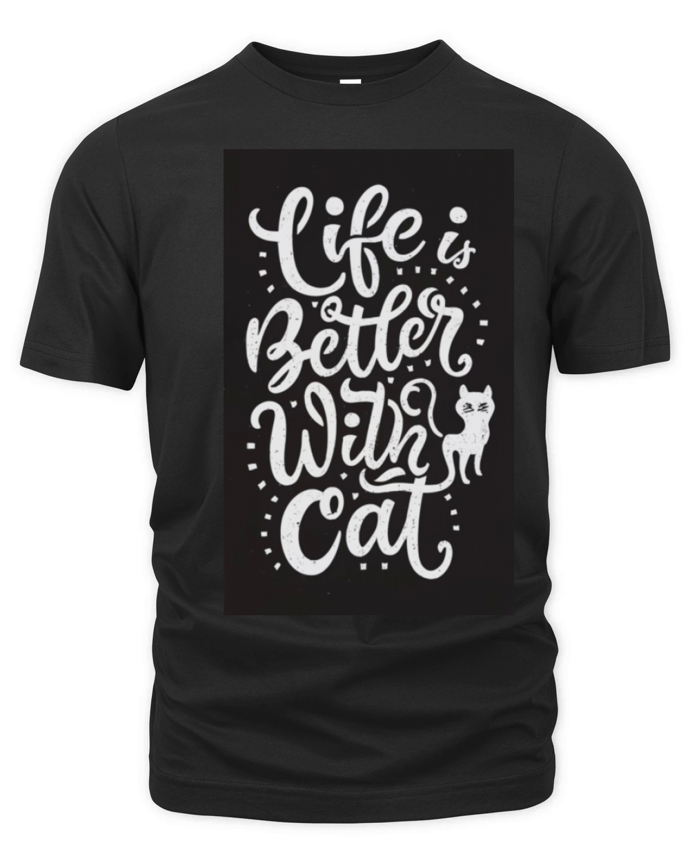 Life is better with a Cat Organic Unisex T-shirt