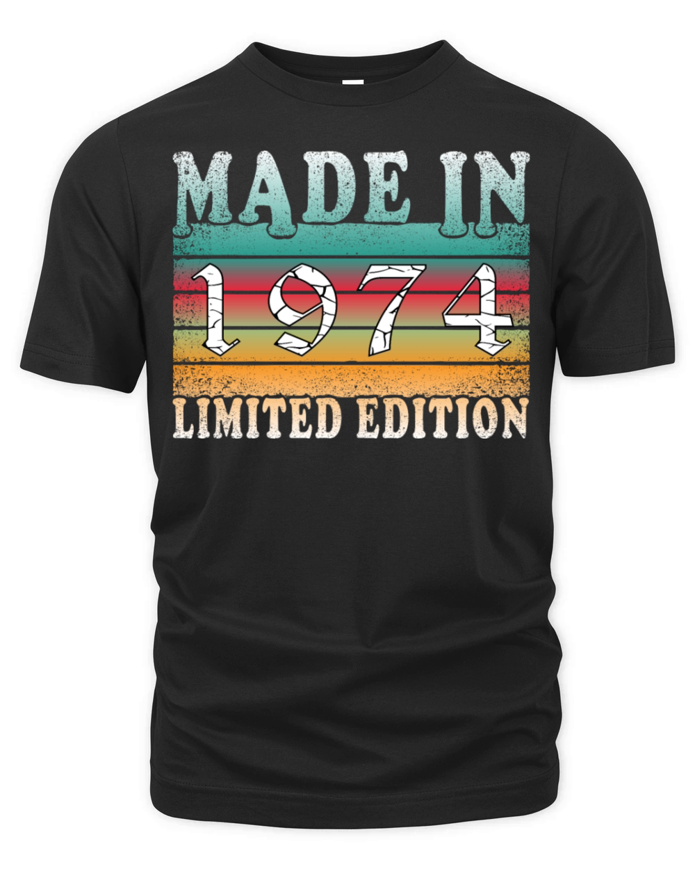 Year 1974 born Vintage Birthday Gift Organic Unisex T-shirt