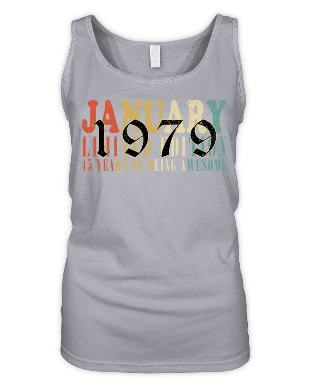 45th birthday 45 years January 1979 Organic Women's Tank Top