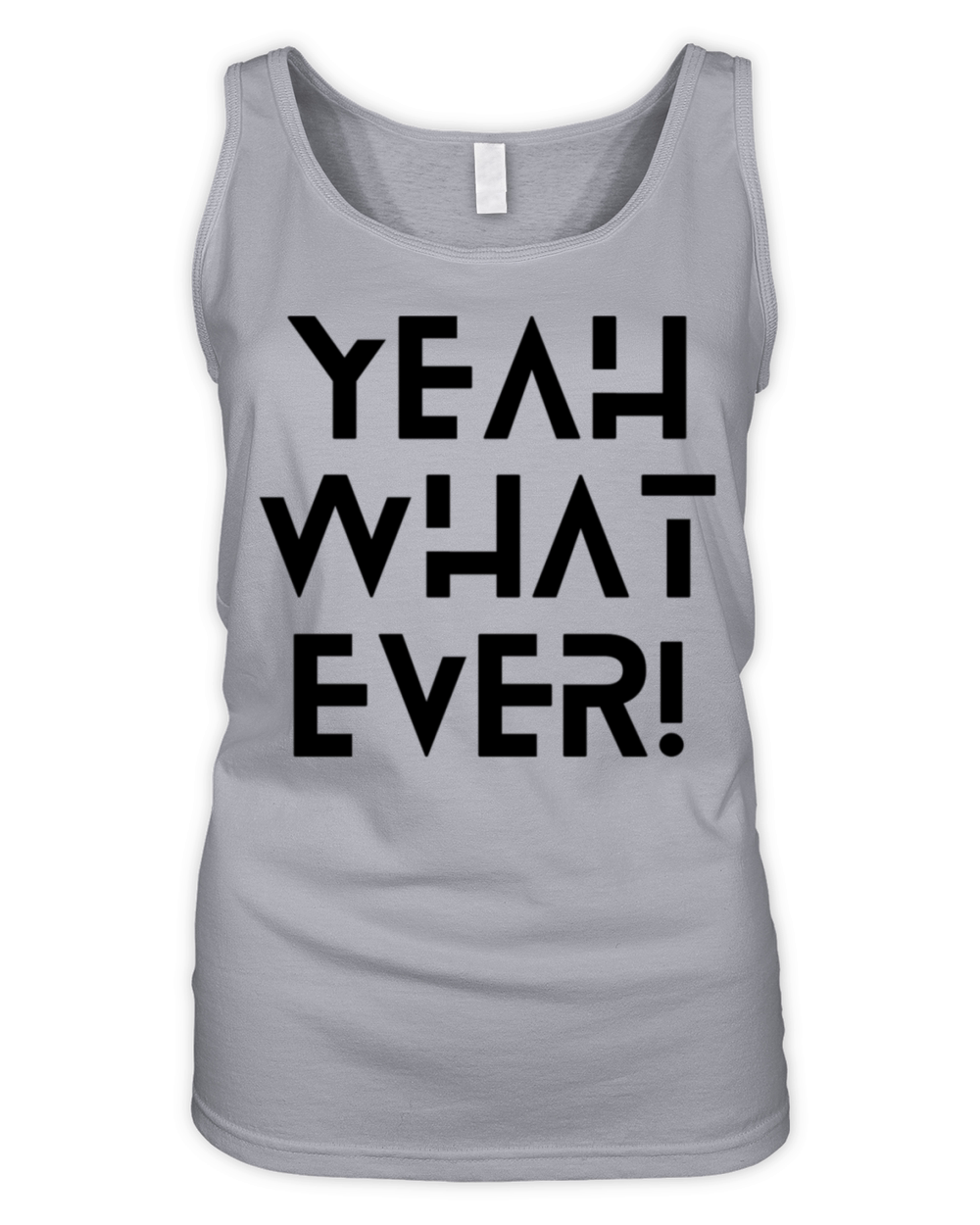 Gray White Textured Quotes Organic Women's Tank Top