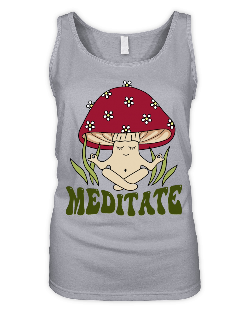 Mushroom meditate Organic Women's Tank Top