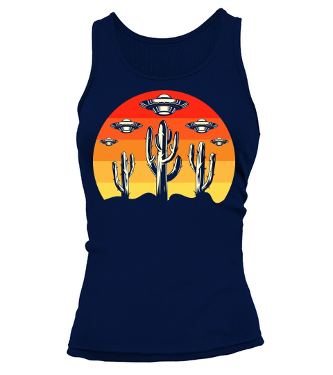 Vintage UFO Alien Cactus Tank top Woman
