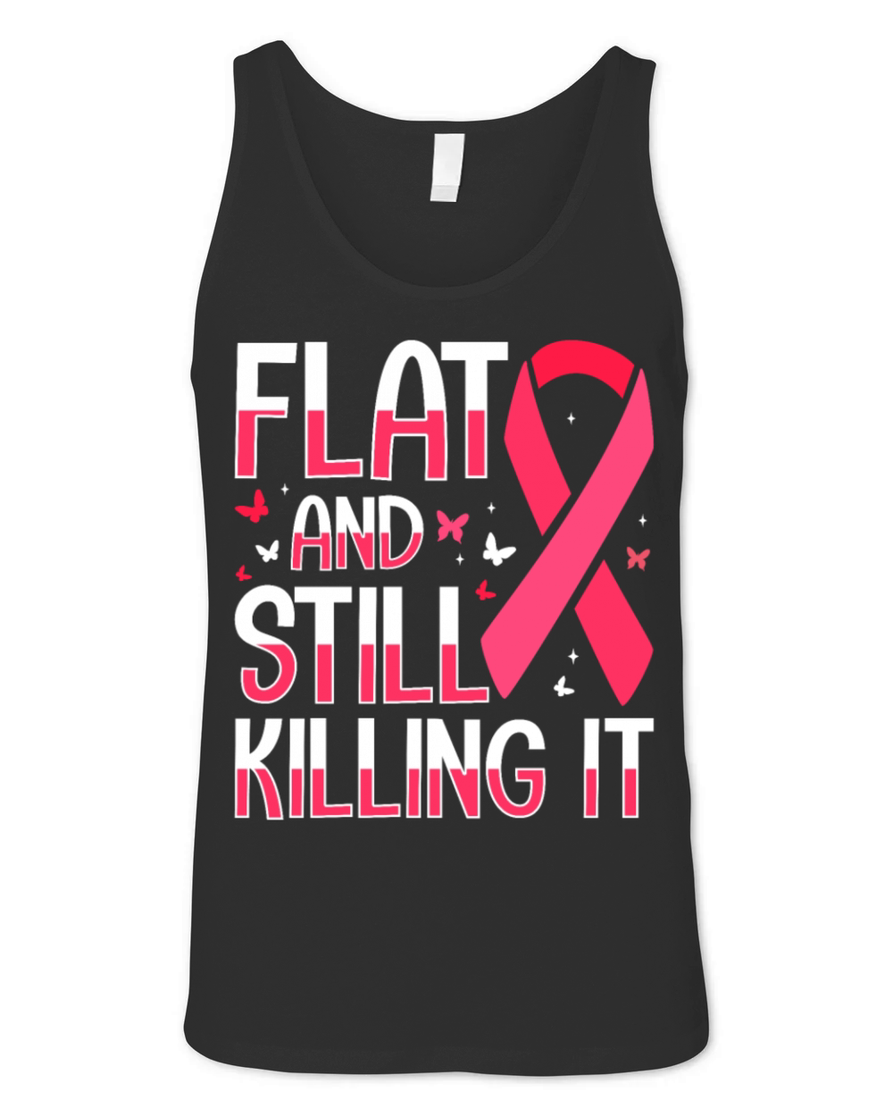 Mastectomy Cancer Survivor Inspiring Design Emblem Unisex Jersey Tank