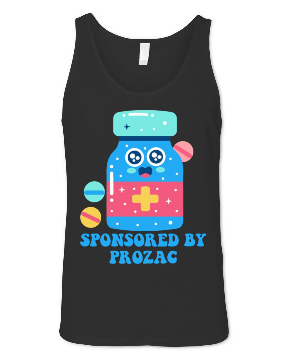 Sponsored By Prozac Unisex Jersey Tank
