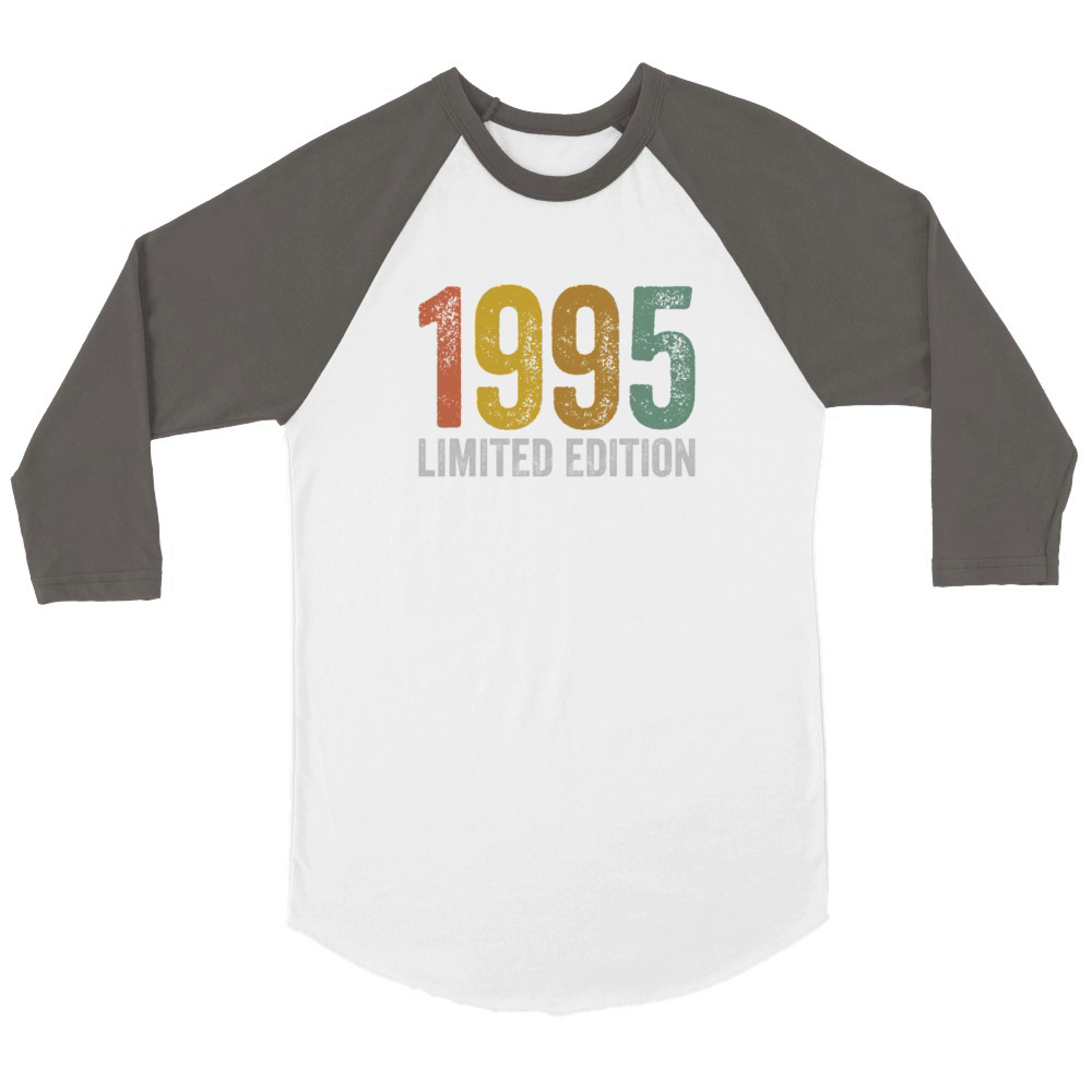 Birthday 1995 Limited Edition Unisex ¾ sleeve Raglan T-shirt