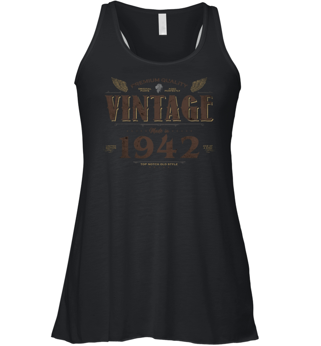 82 Years Old Vintage 1942 Limited Edition 82nd Women's Flowy Tank Top