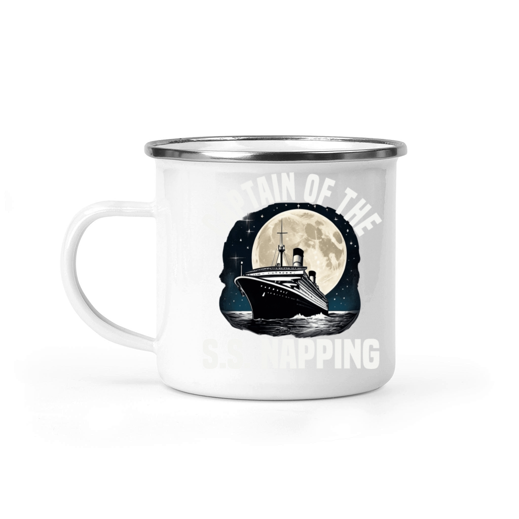 Captain Of Ss Napping Cruise Ship Vacation Group Camping Mug