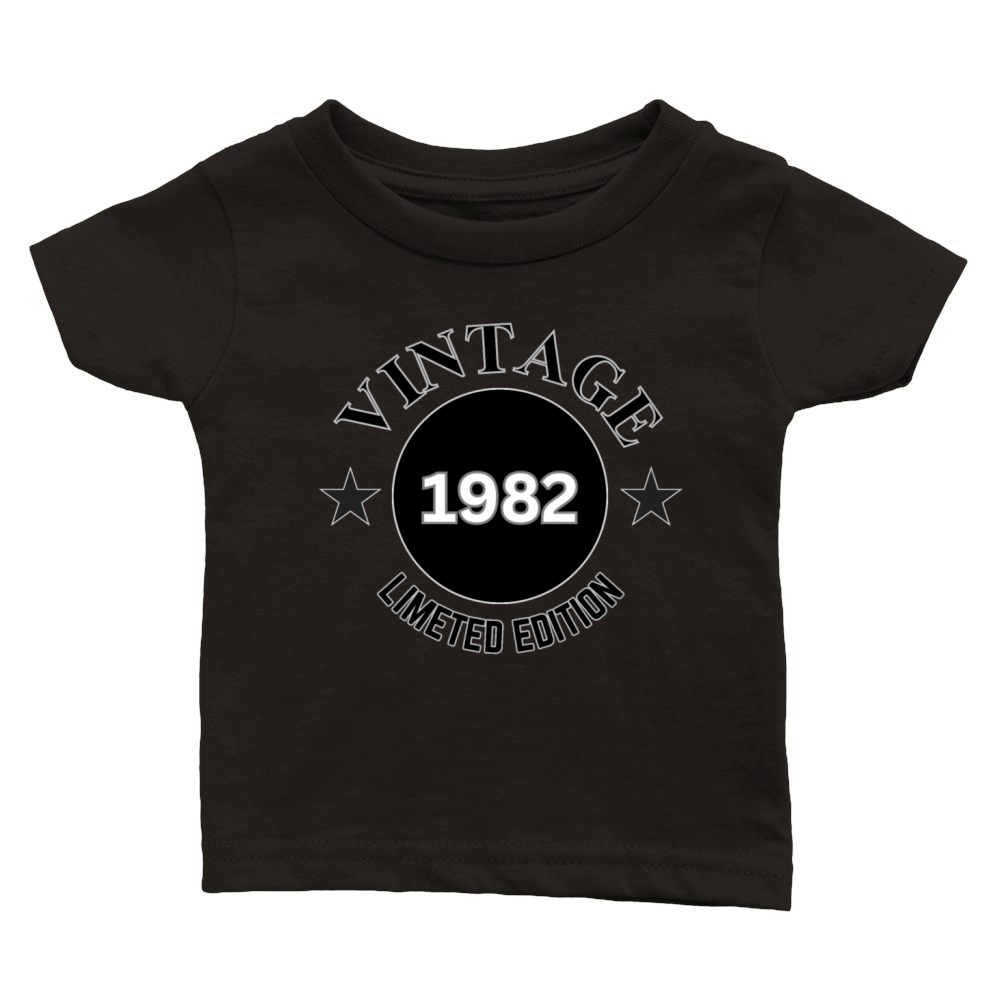 42 Year Old Vintage 1982 Limited Edition Classic Baby Crewneck T-shirt