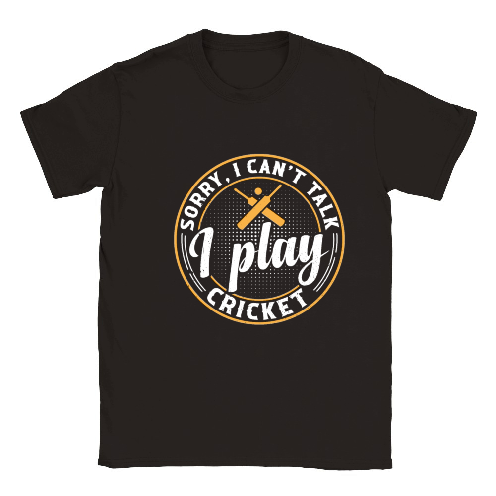Cricketing Cricket Sport - Sorry I Cant Talk I Pl Classic Kids Crewneck T-shirt