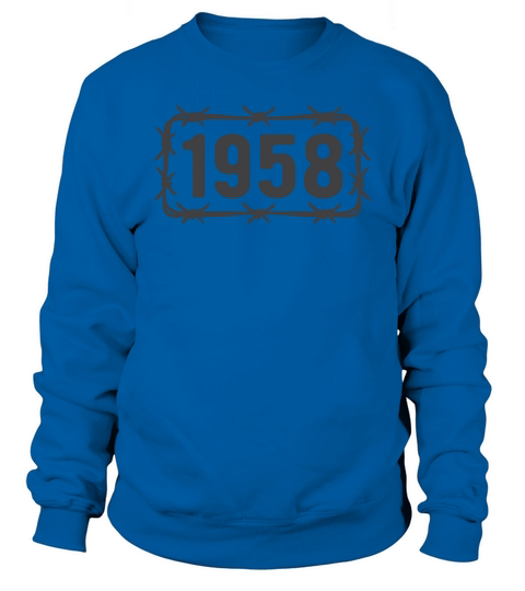 Birthday Vintage 1958 Barbed Wire Sweatshirt Unisex