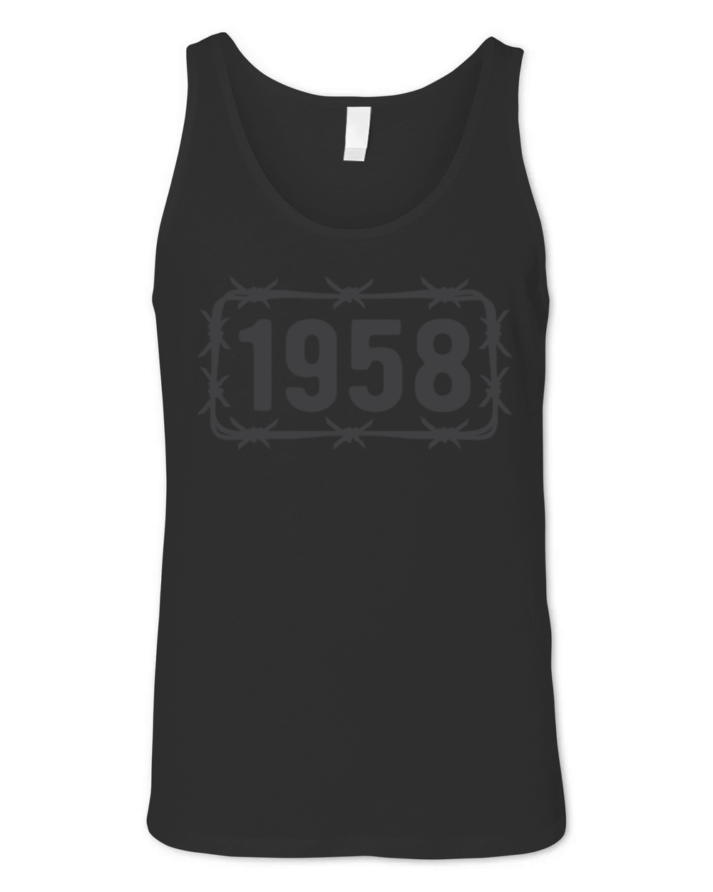 Birthday Vintage 1958 Barbed Wire Unisex Jersey Tank