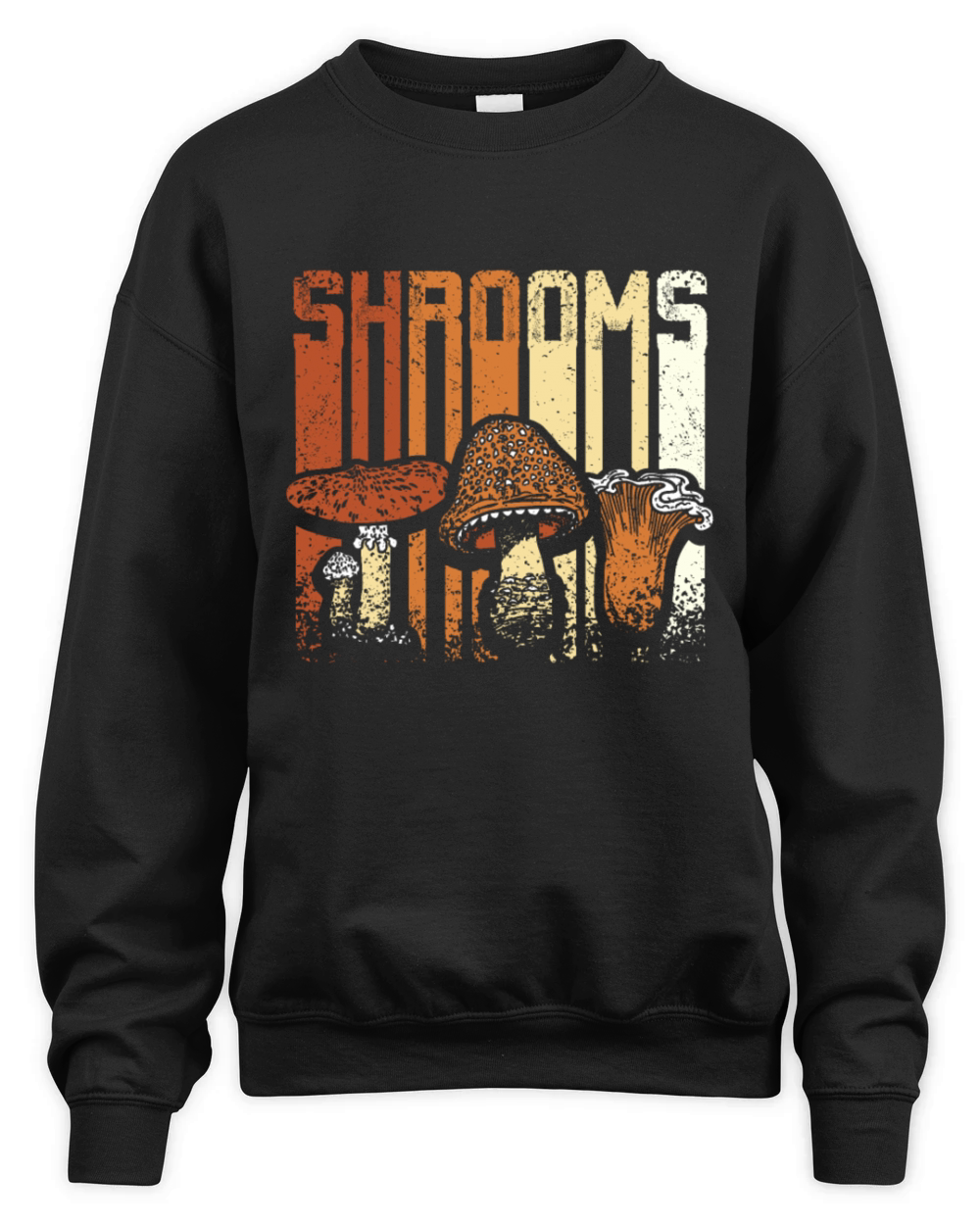 Retro Vintage Shrooms Mushroom Hunting Unisex Premium Crewneck Sweatshirt
