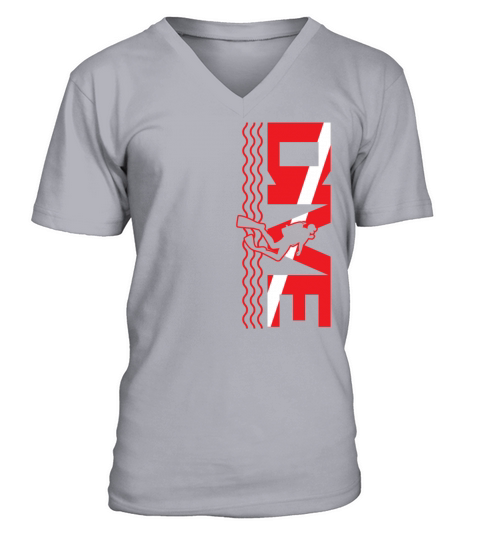 Vintage Distressed Scuba Diving Snorkeling Dive V-Neck T-shirt