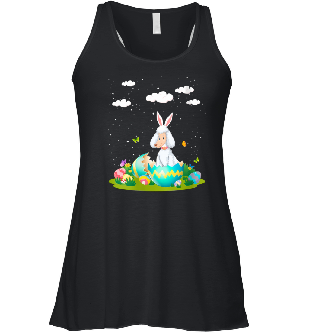 Poodle Pet Ched Ching From Easter Egg Easter Day Women's Flowy Tank Top