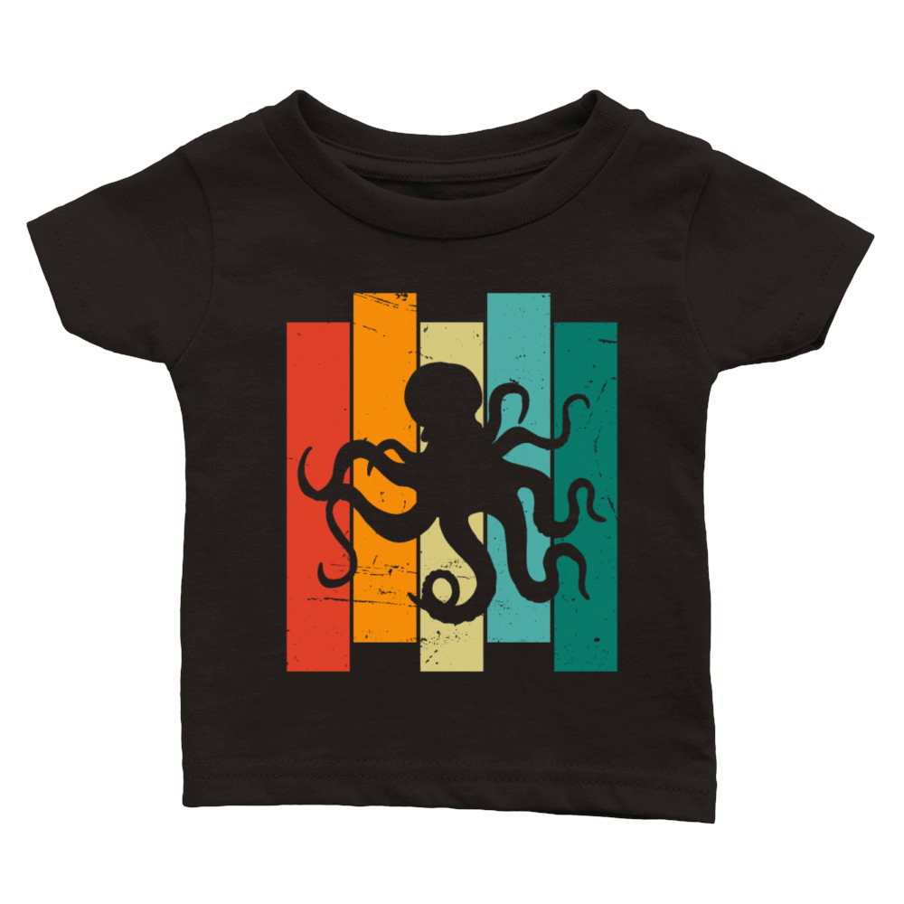 Retro Octopus Classic Baby Crewneck T-shirt