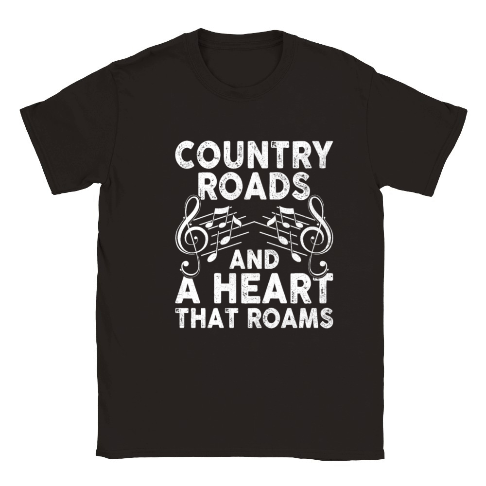 County Music Vintage Music Lover Western Country C Classic Kids Crewneck T-shirt