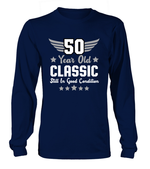 50th Birthday Fun Old Men Classic Retro Long sleeved Unisex