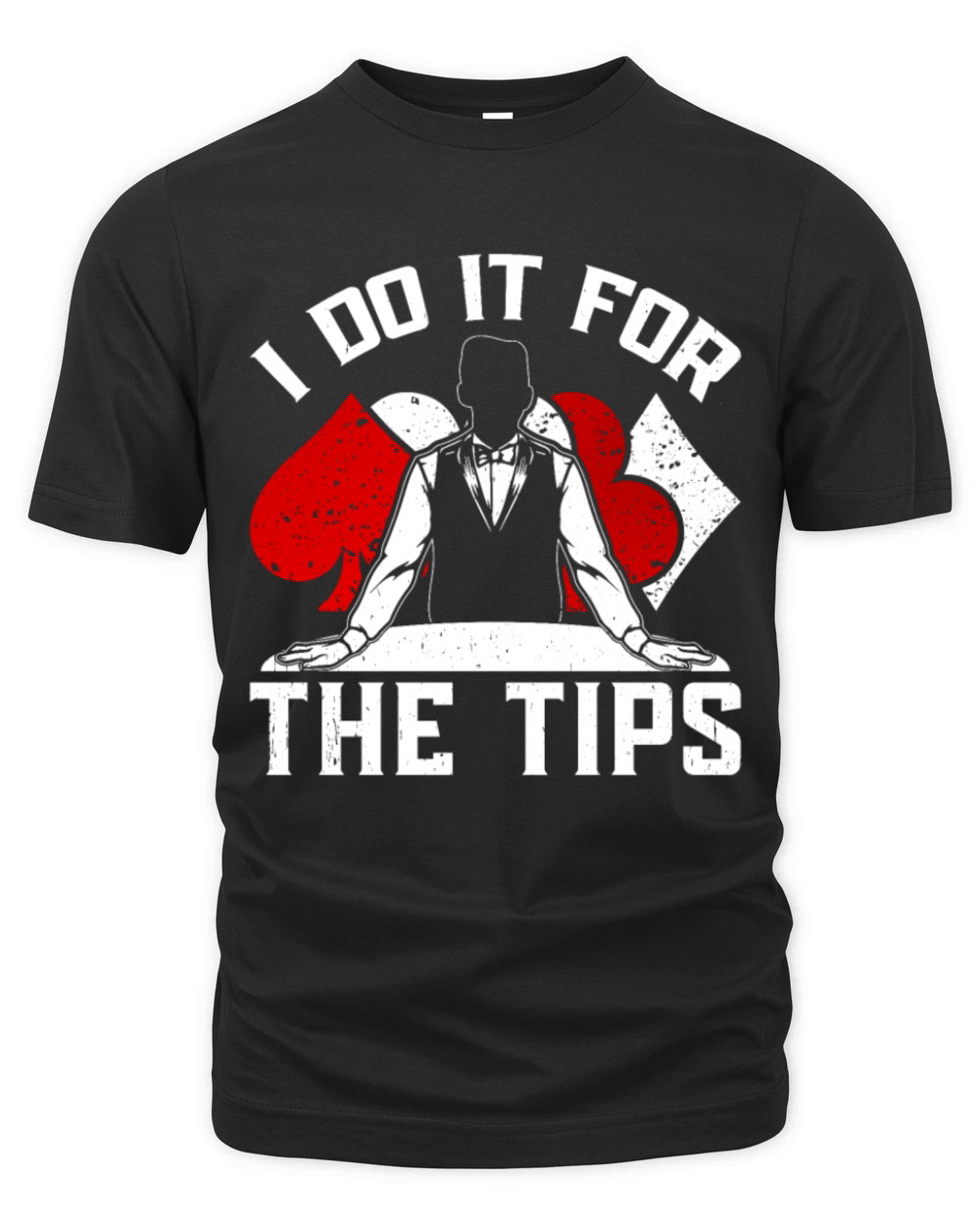 Poker Dealer I Do It For The Tips Organic Unisex T-shirt