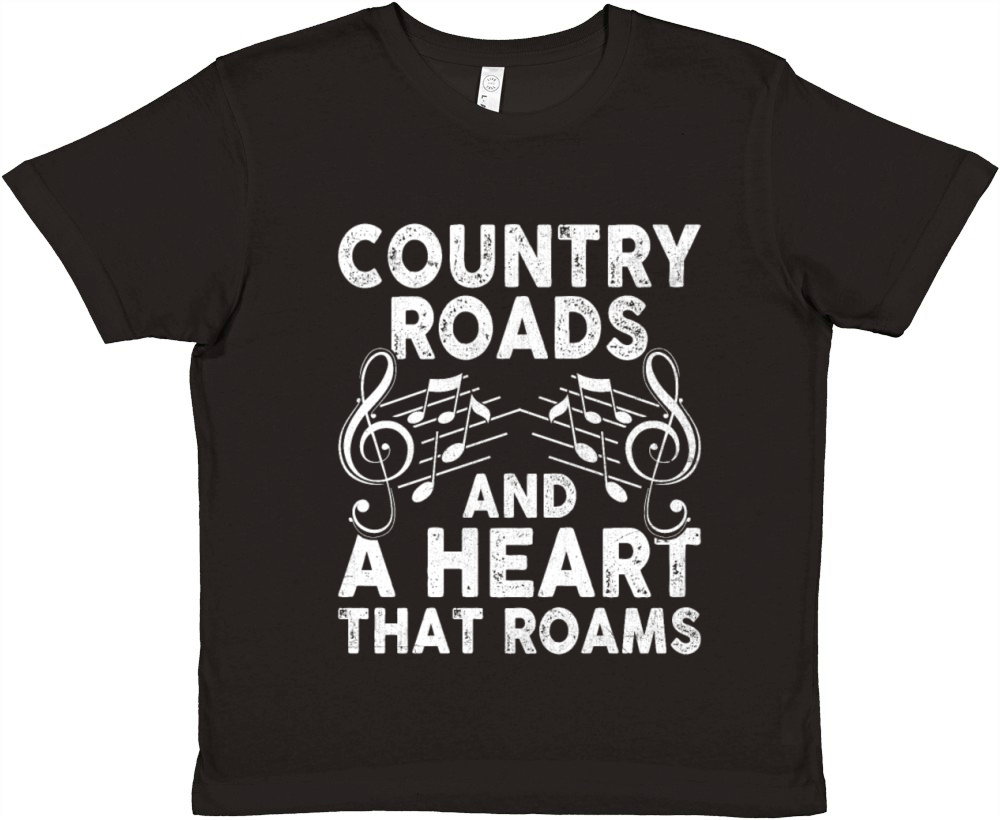County Music Vintage Music Lover Western Country C Premium Kids Crewneck T-shirt