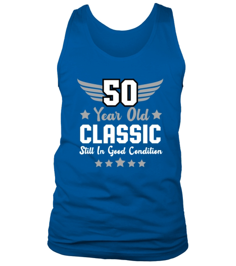 50th Birthday Fun Old Men Classic Retro Tank Top Unisex