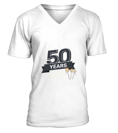 50th birthday V-Neck T-shirt