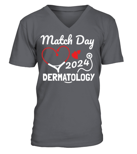 Match Day 2024 Dermatology Resident Residency V-Neck T-shirt