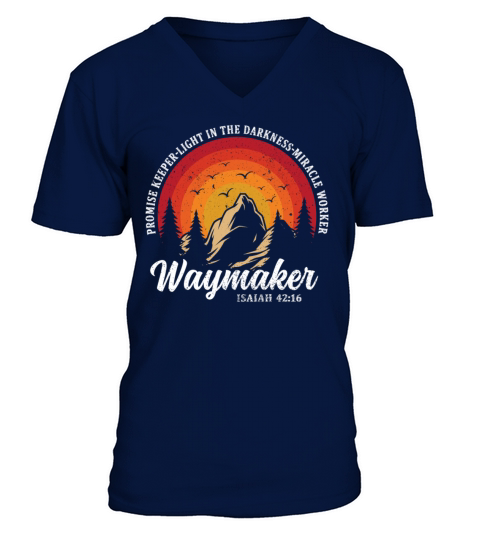 Waymaker Promise Keeper Miracle Worker V-Neck T-shirt
