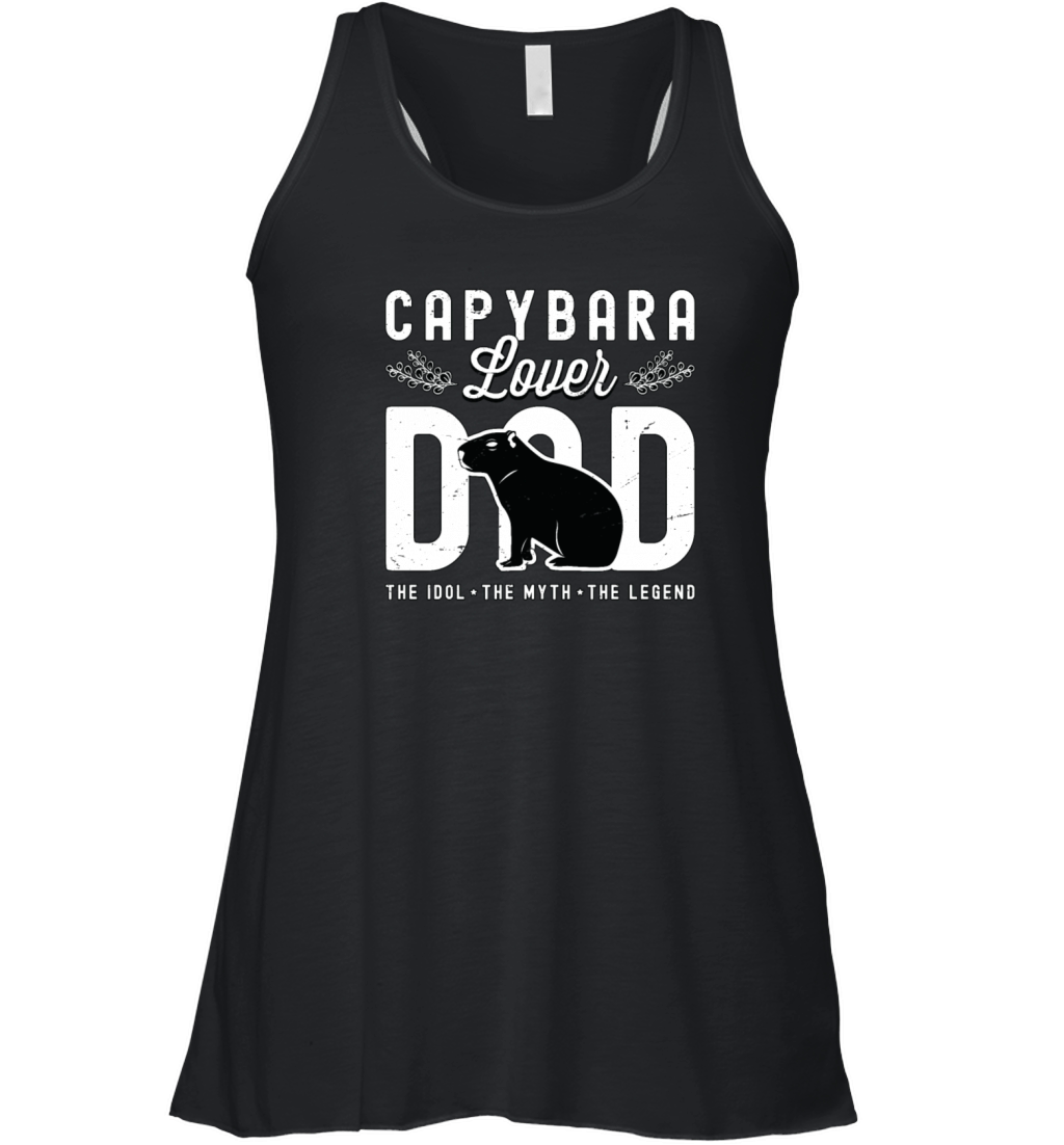 Capybara Lover Dad The Idol The Myth The Pet Owner Women's Flowy Tank Top