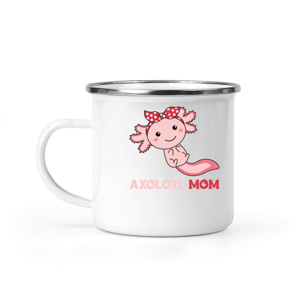 Axolotl Mom - Cute Axolotl Mom Kawaii Animals Camping Mug