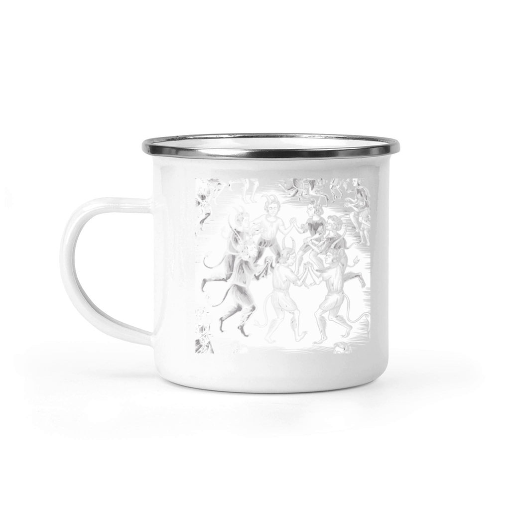 Dance with the Devil Dark and Mysterious Design Camping Mug