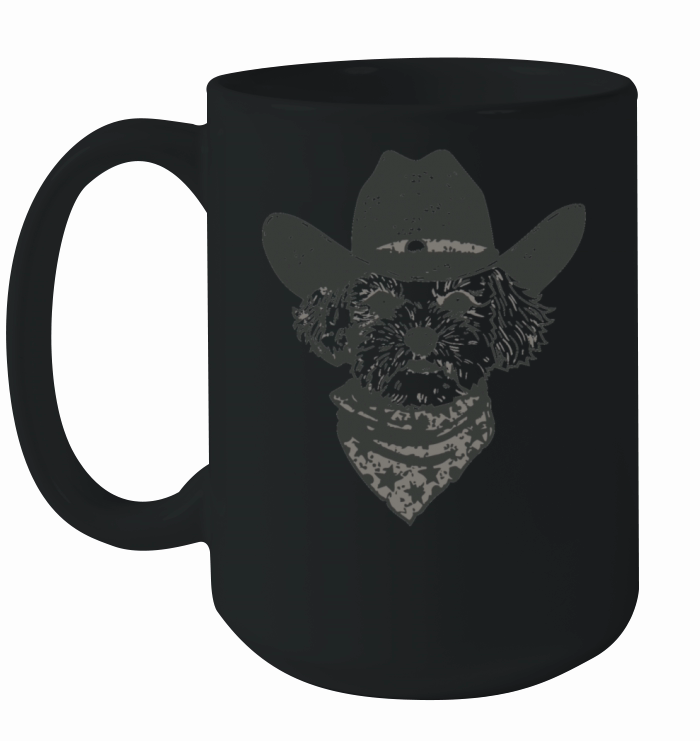 Maltipoo Cowboy Dog Maltese Western gifts Ceramic Mug