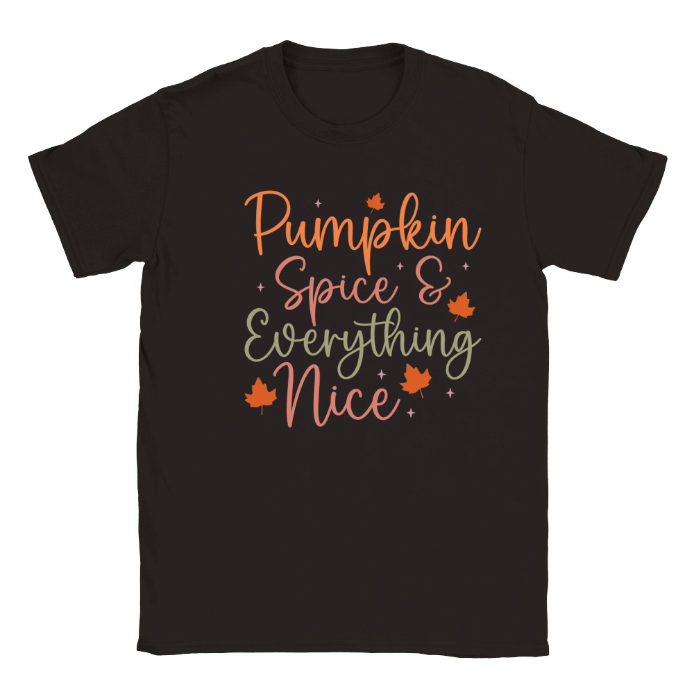 Pumpkin spice & everything nice Classic Kids Crewneck T-shirt