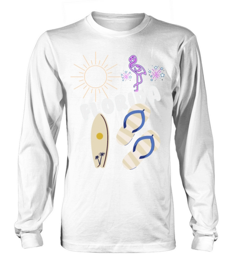 vintage florida retro Long sleeved Unisex