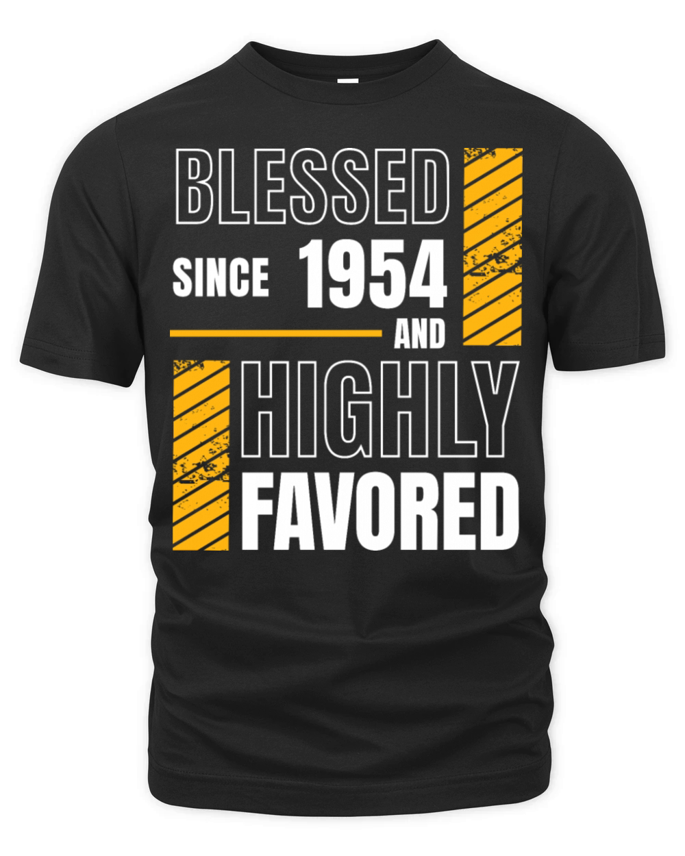 Blessed Since 1954 Highly Favored 70th Birthday Organic Unisex T-shirt