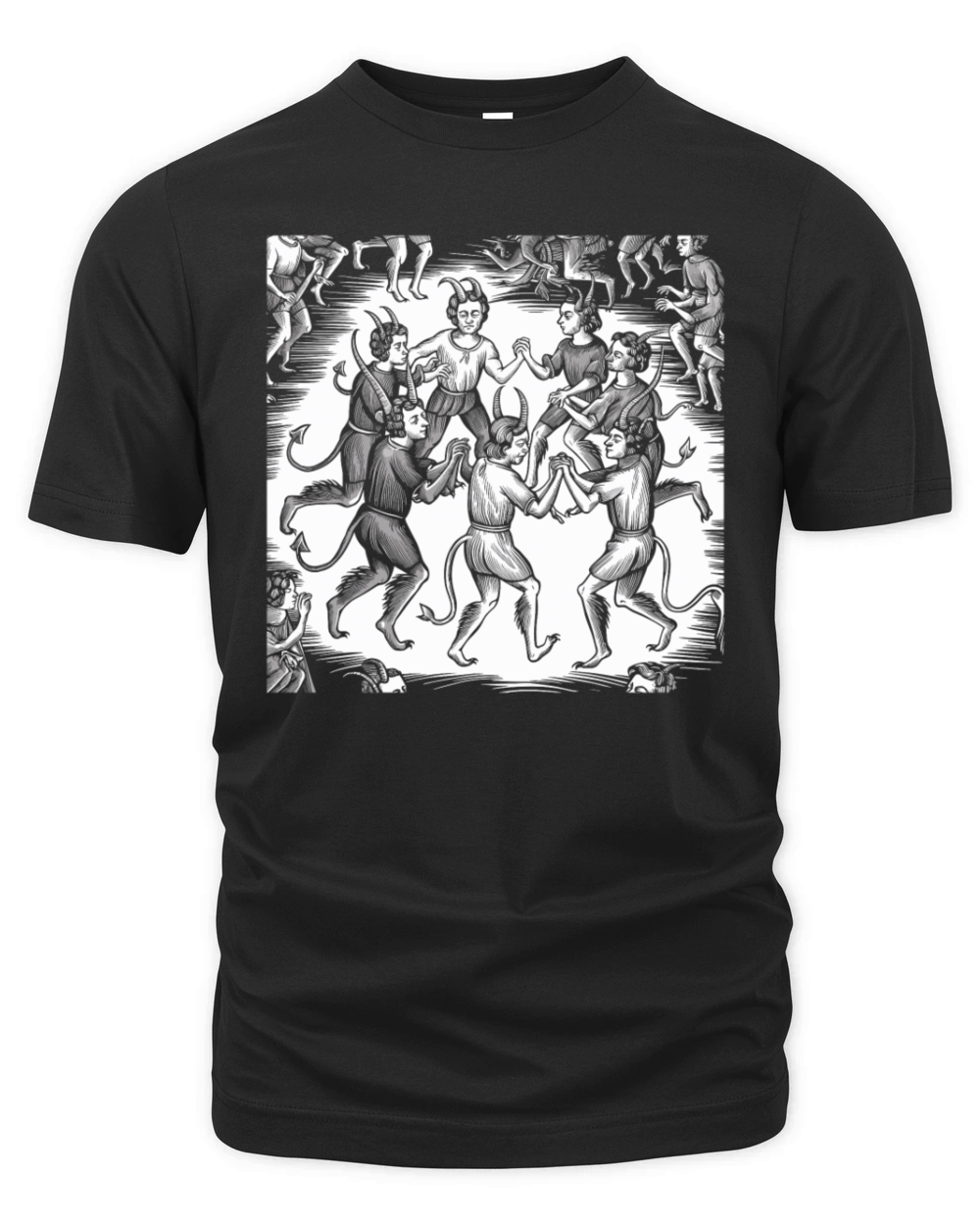 Dance with the Devil Dark and Mysterious Design Organic Unisex T-shirt