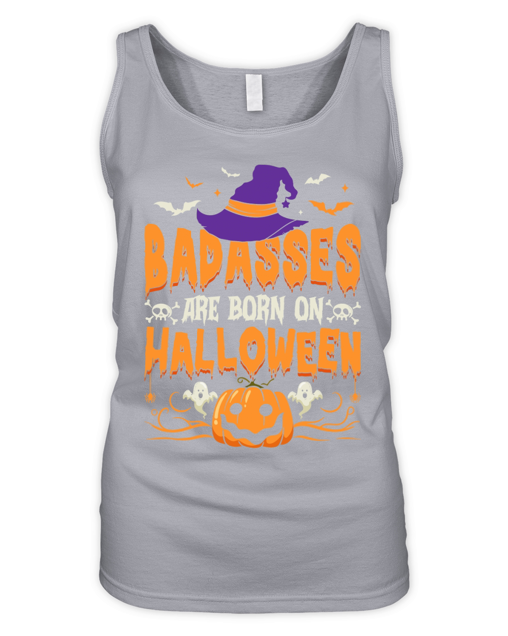 badasses are bornon halloween happy halloween Organic Women's Tank Top