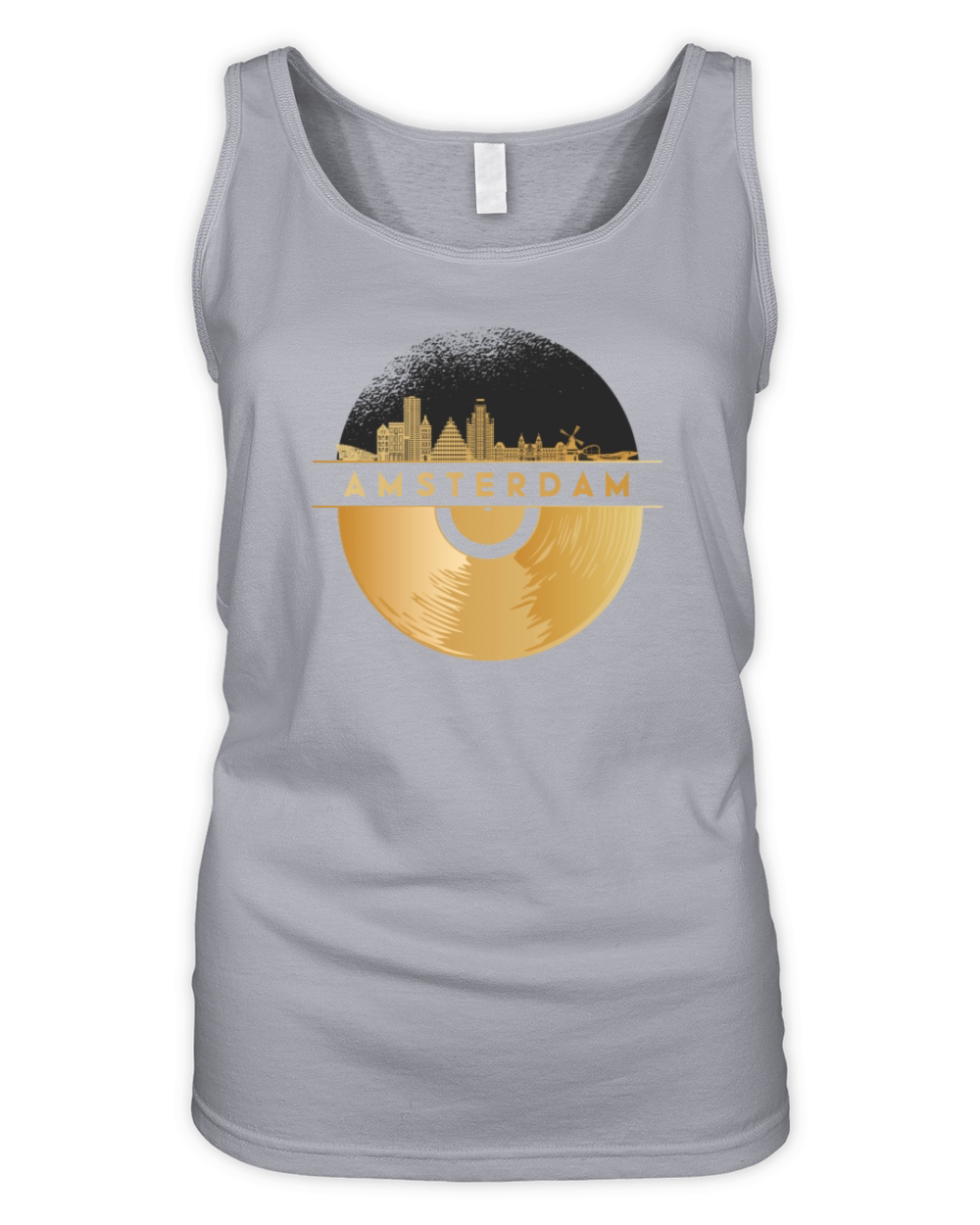 Vinyl-Record-Player Music Organic Women's Tank Top