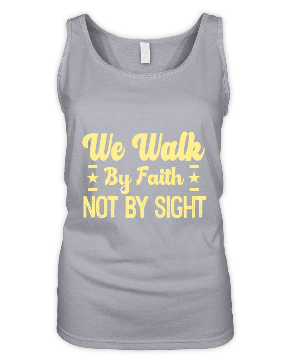 We walk by faith not by sight Organic Women's Tank Top