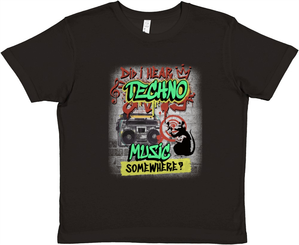 Hardcore Rave Music Raver 90s EDM House DJ Rave Premium Kids Crewneck T-shirt