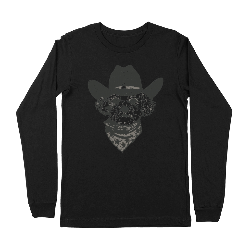 Maltipoo Cowboy Dog Maltese Western gifts Premium Long Sleeve