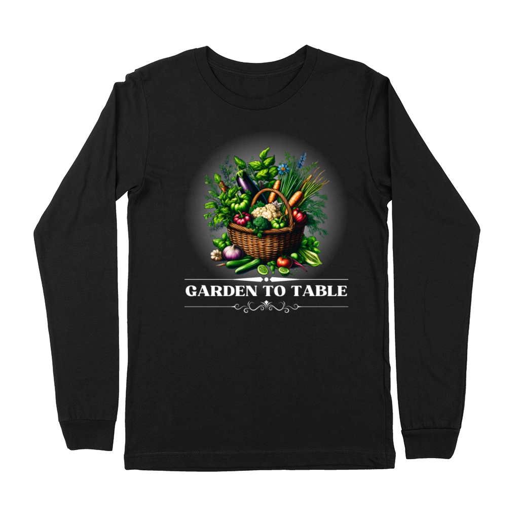 Vegetables Retro Art Premium Long Sleeve