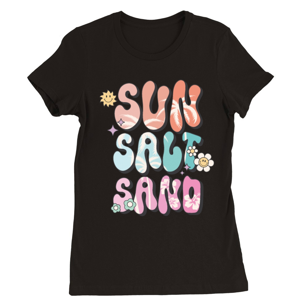 Sun Salt Sand Premium Womens Crewneck T-shirt