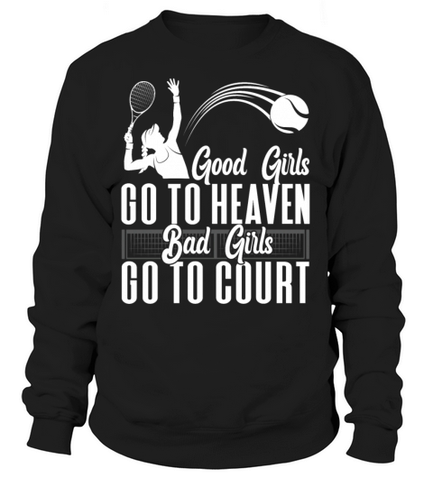 Funny Tennis Player Racket Girl Sweatshirt Unisex