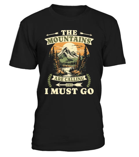 The Mountains Are Calling Vintage Hiking T-Shirt Unisex