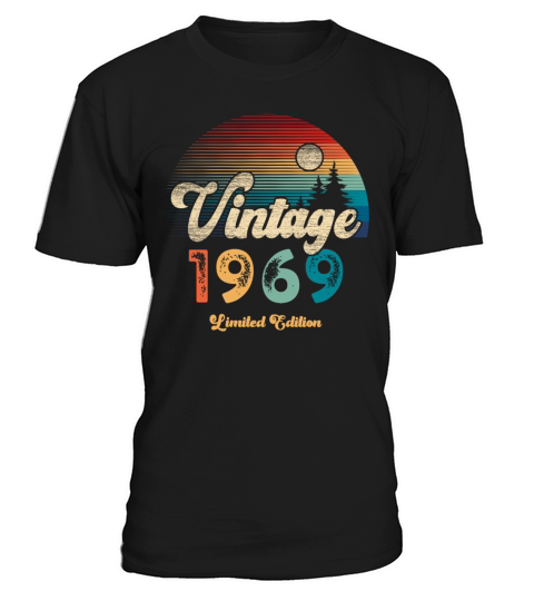 Vintage 1969 Birthday Retro T-Shirt Unisex