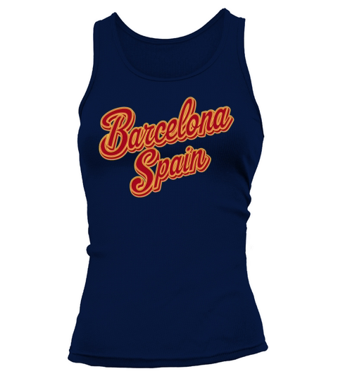 Barcelona Spain Souvenir Retro Vintage Style Tank top Woman